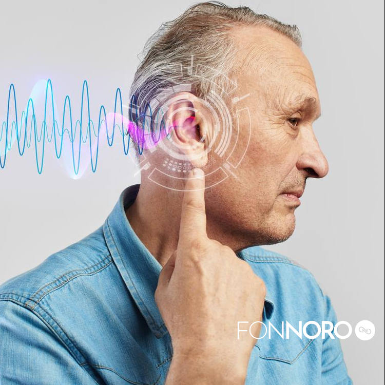 Hombre con tinnitus
