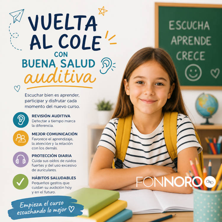 Vuelta al cole con buena salud auditiva | Fonnoro